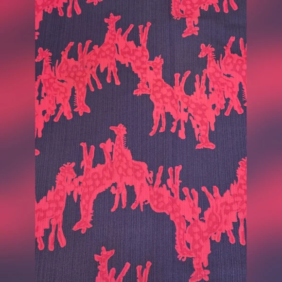 Lilly Pulitzer Windsor Giraffe Print Pink Blue Shift Dress Girls Size 8 - Picture 3 of 4